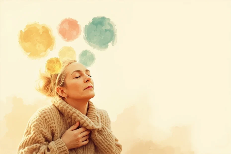 Inteligencia emocional: ilustración painterly de las cuatro habilidades emocionales