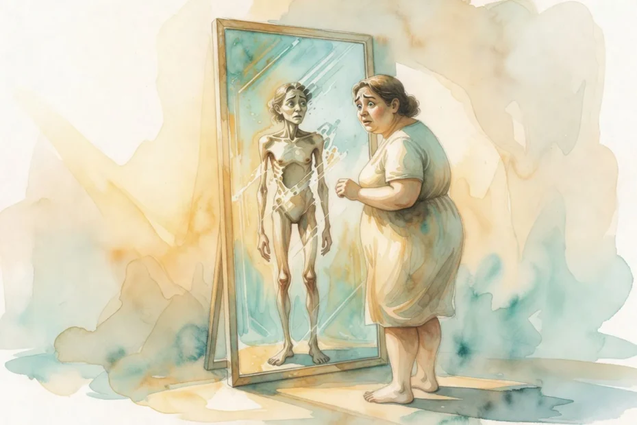 Ilustración: Anorexia silenciosa: cuando el peligro no se ve en el espejo