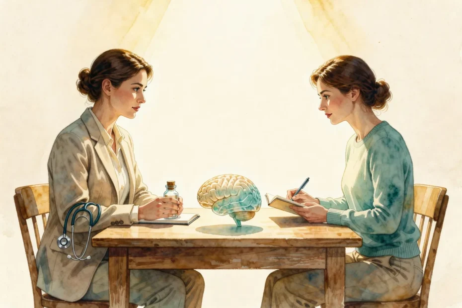 Ilustración: Psicología vs psiquiatría: diferencias, formación y cuándo consultar a cada uno