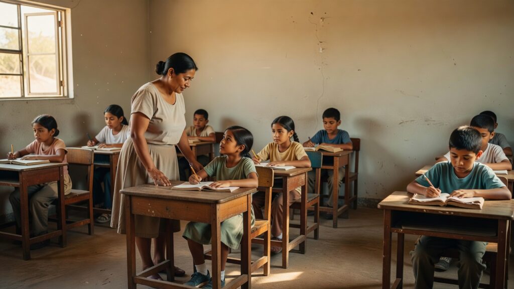 Ilustración: Derechos humanos en el contexto educativo